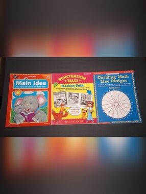 lot of 3 homeschooling  work books   mixed grades 1-2, 2-5, 4-5